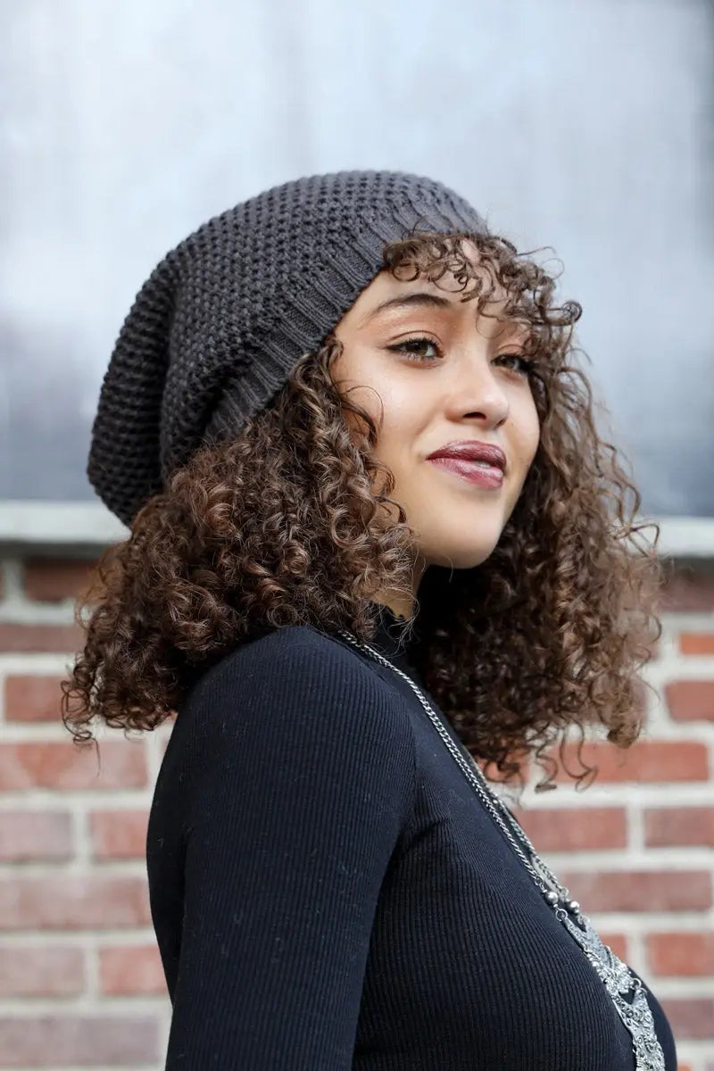 Textured Slouch Beanie