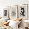 Black Beige Vintage Henri Matisse Wall Art Set