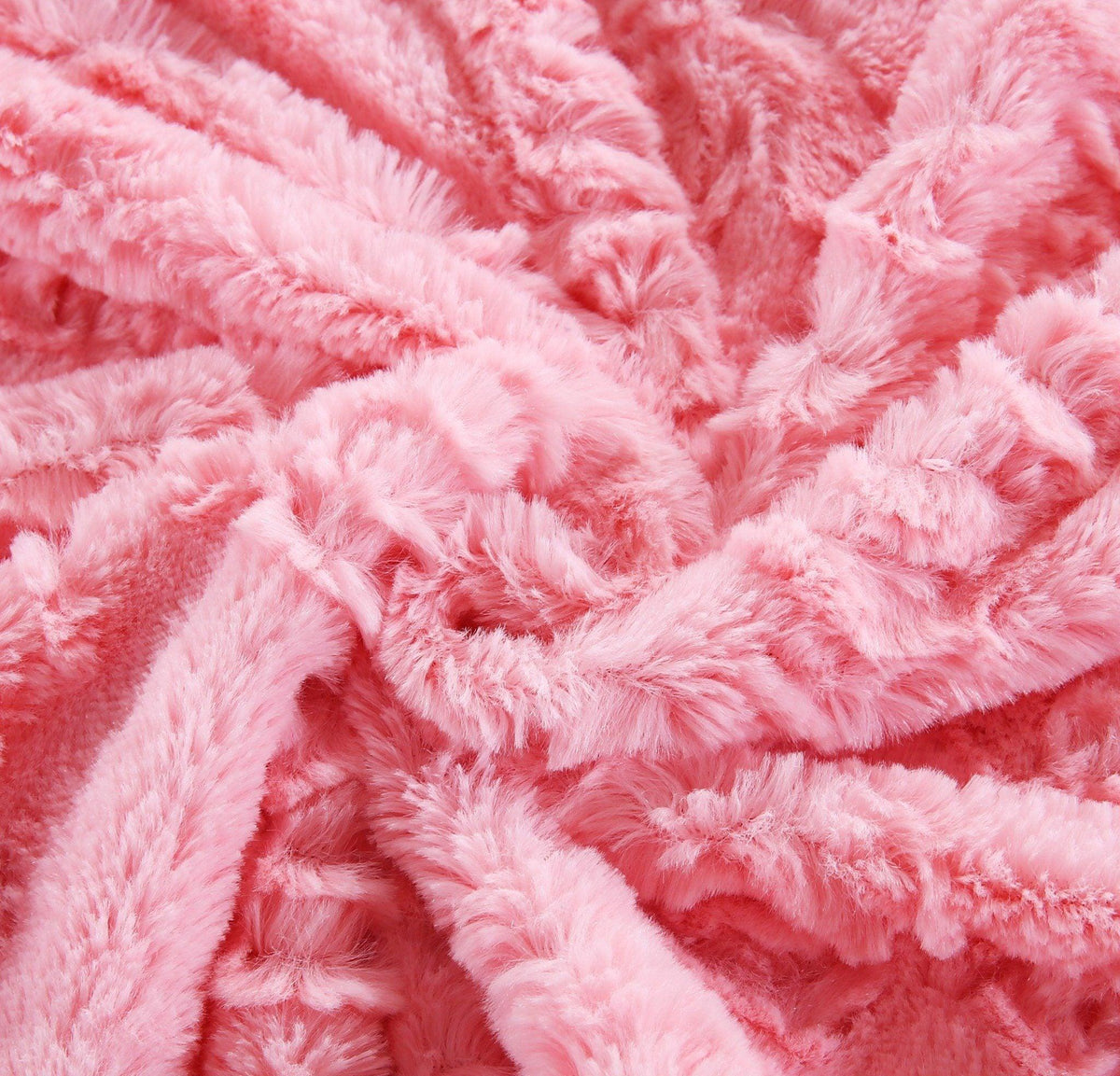DaDa Blossom Pink Rose Sherpa Throw Blanket