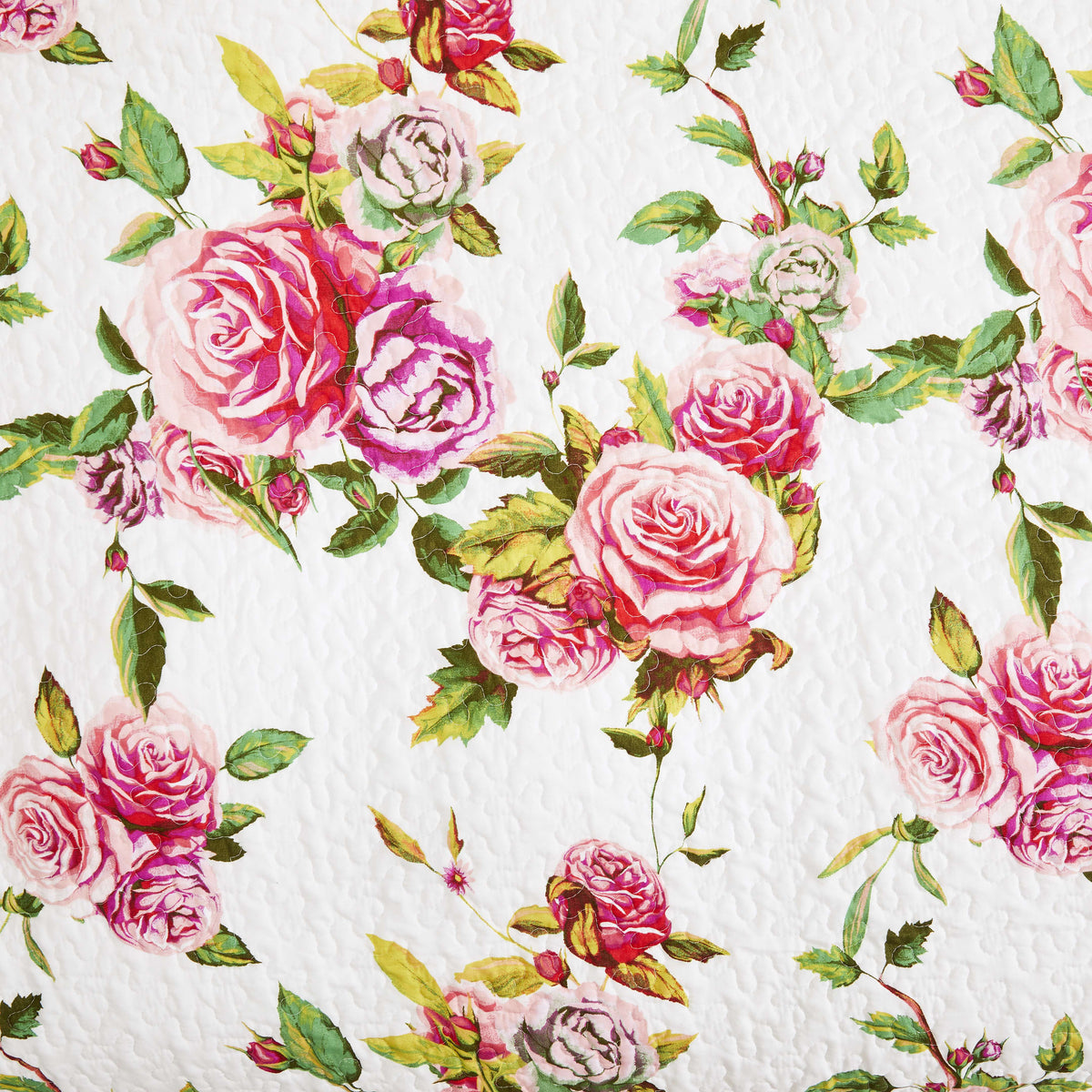 DaDa Romantic Roses Quilted Throw Blanket – 50 x 60 in