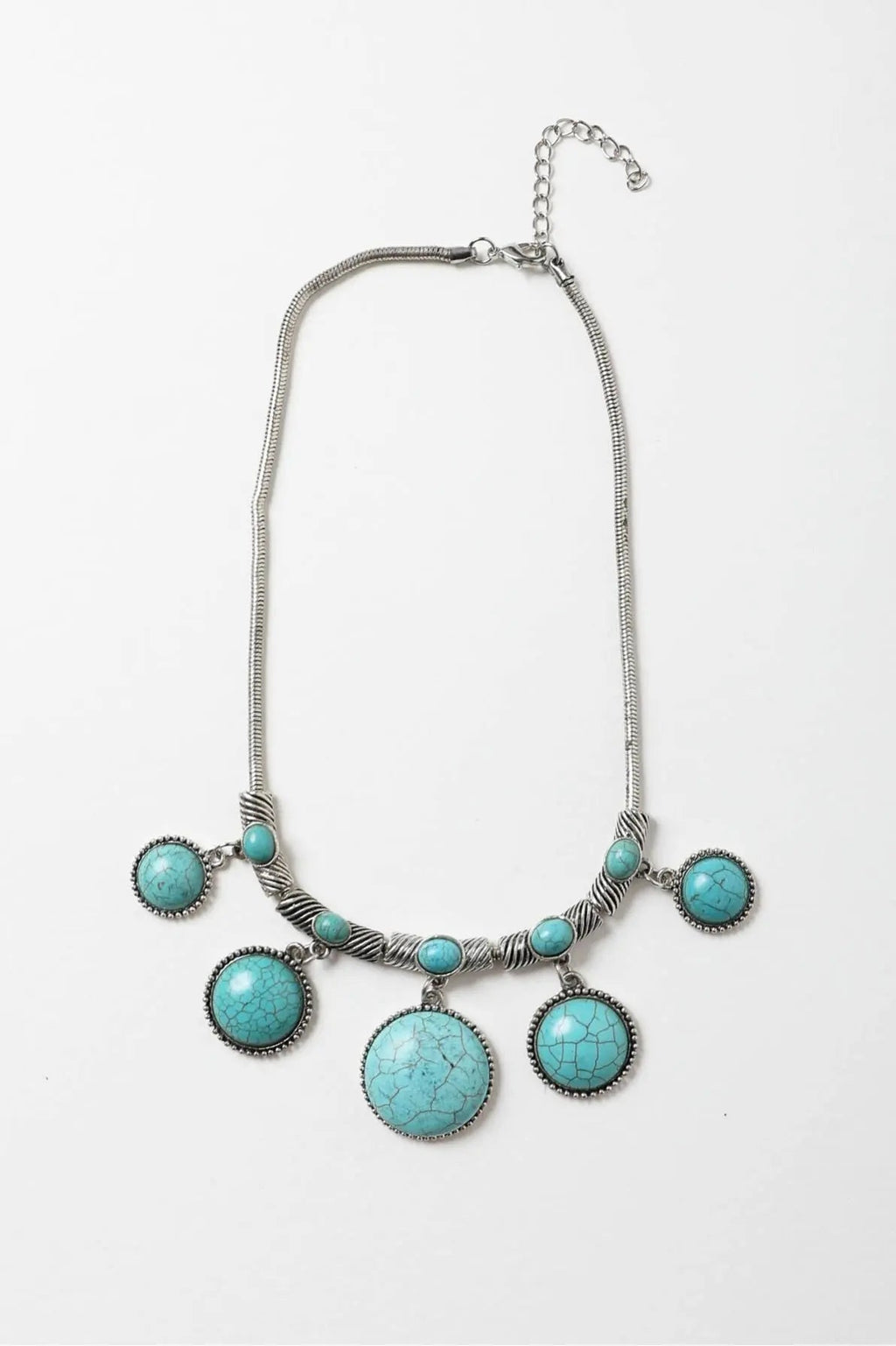 Turquoise Charm Link Necklace💙