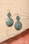 Turquoise Flower Drop Earrin🩵