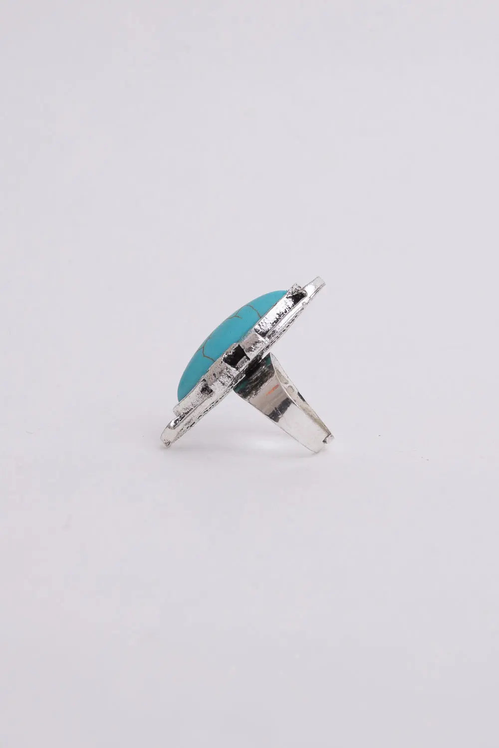 Turquoise Marquise Cut Silver Ring🩵