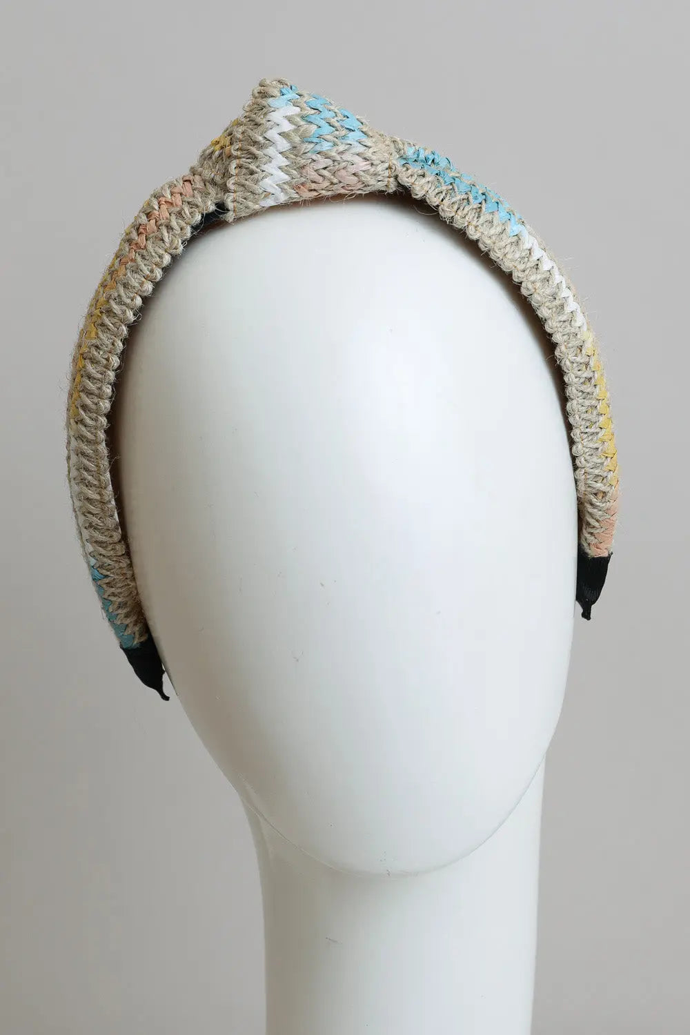 Twine Woven Knotted Headband – Rustic Elegance