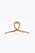 Braided Wood Grain Hair Claw – Rustic Elegance