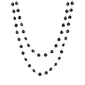 Two Row Onyx and Sterling Silver Necklace