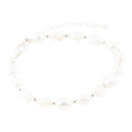 White Pearl Beaded Sterling Silver Bracelet