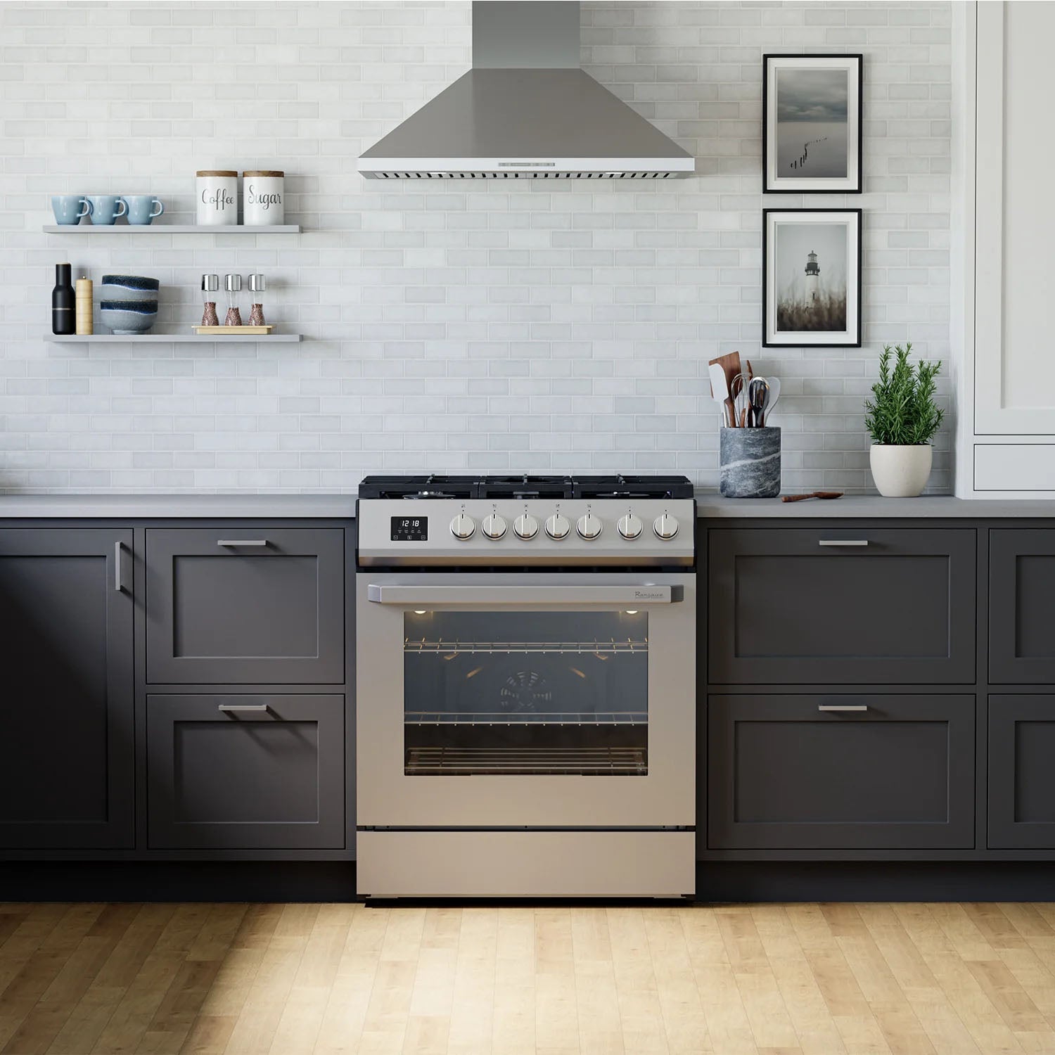Rangaire 30" Gas Range Convection Oven Slide-in Stainless Steel RRG303TS