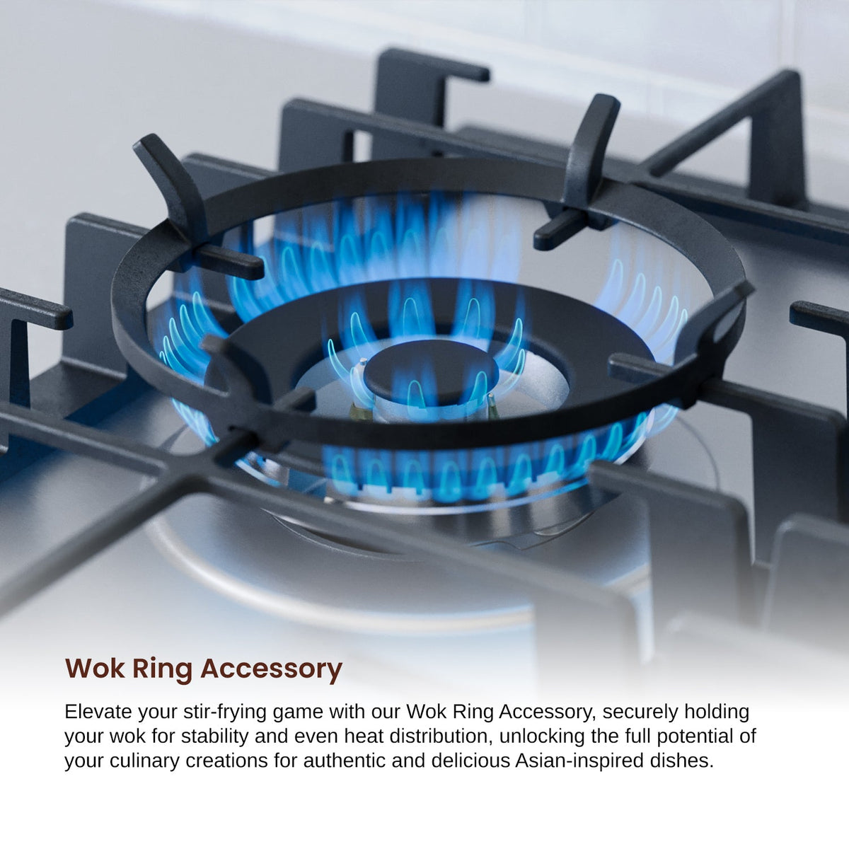 Rangaire 24" Gas Cooktop 4 Burners Stainless Steel RCG241S