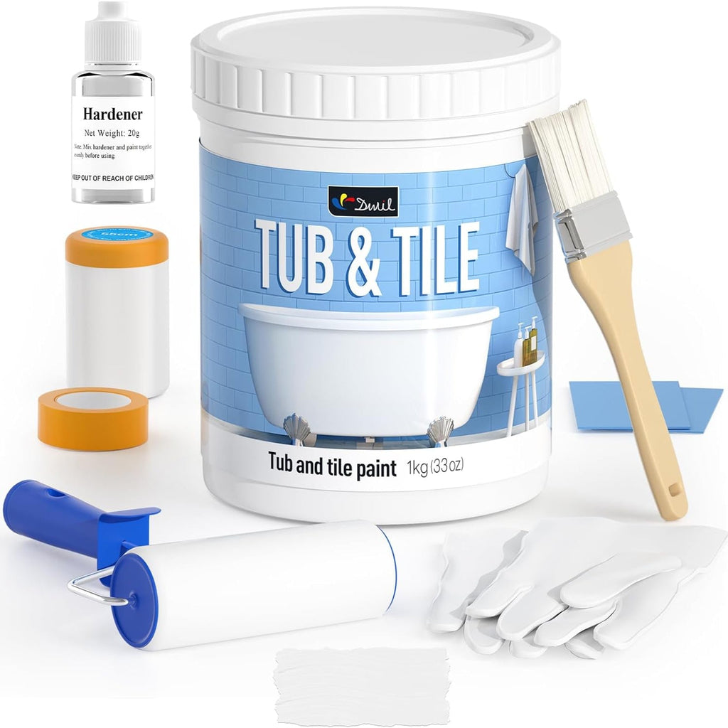 DWIL Water-Based Tub & Tile Refinishing Kit with Tools